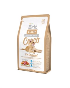 Care Cat Cocco Gourmand сухой корм для кошек гурманов с уткой и лососем 2 кг Brit*
