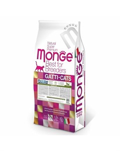 Cat Daily Line Sensitive полнорационный сухой корм для кошек с чувствительным пищеварением 10 кг Monge
