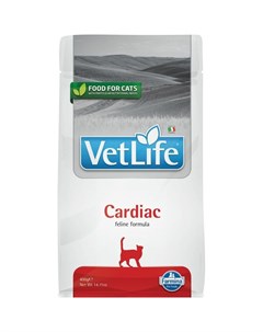 Vet Life Natural Diet Cat Cardiac сухой корм для кошек при заболеваниях сердца 400 г Farmina