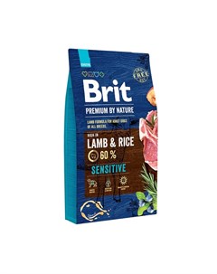 Premium By Nature Sensitive сухой корм для собак с чувствительным пищеварение с ягненком и рисом 8 к Brit*