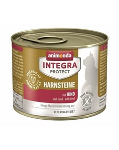 Integra Protect Urinary влажный корм для кошек при МКБ Беззерновой паштет c говядиной в консервах 20 Animonda