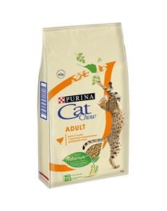 Сухой корм для взрослых кошек свысоким содержанием домашней птицы 7 кг Cat chow