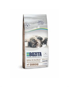 Indoor Sterilized GF Reindeer сухой беззерновой корм для стерилизованных и малоподвижных кошек с оле Bozita
