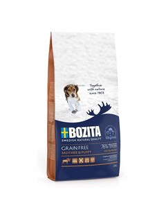 Bozita Grain Free Mother Puppy Elk 30 16 сухой корм беззерновой для щенков и юниоров всех пород бере Bozita - old