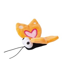 Игрушка для кошек плюшевая с мятой бабочка CTC01D оранжевый Rogz