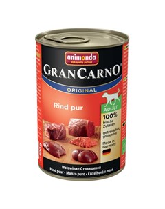 Gran Carno Original Adult влажный корм для собак фарш из говядины в консервах 400 г Animonda