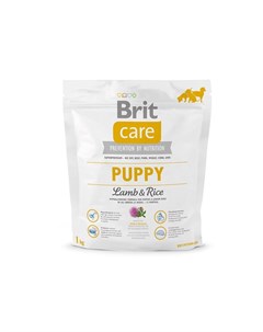 Care Puppy All Breed сухой корм для щенков всех пород с ягненком с рисом 1 кг Brit*
