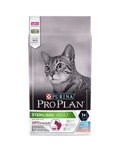 Sterilised сухой корм для стерилизованных кошек и кастрированных котов с высоким содержанием трески  Pro plan