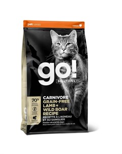 Сухой беззерновой корм GO Carnivore GF Lamb Wild Boar для котят и кошек с ягненком и мясом дикого ка Go! natural holistic