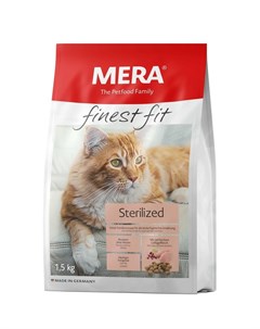Finest Fit Sterilized полнорационный сухой корм для стерилизованных кошек с курицей 1 5 кг Mera