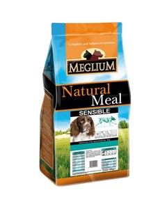 Сухой корм Sensible для взрослых собак с чувствительным пищеварением с ягненком и рисом Meglium