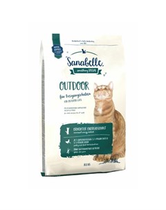 Сухой корм Outdoor для кошек бывающих на улице с уткой Sanabelle