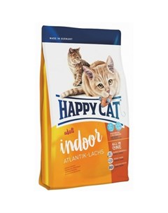 Сухой корм Fit Well Adult Supreme Indoor для кошек с атлантическим лососем 4 кг Happy cat