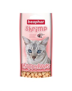 Happy Rolls Shrimp лакомство для кошек с креветками 80 шт Beaphar