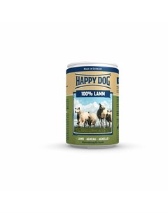 Влажный корм 100 Lamm для взрослых собак при аллергии и проблемах с пищеварением с ягненком 400 г Happy dog