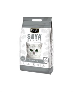 SoyaClump Soybean Litter Charcoal соевый биоразлагаемый комкующийся наполнитель с активированным угл Kit cat