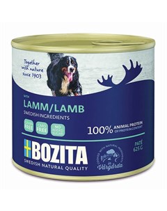 Lamb мясной паштет для взрослых собак с ягненком 625 г Bozita