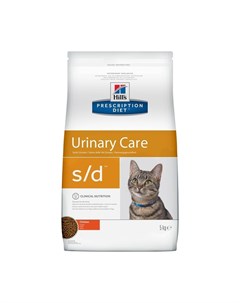 Prescription Diet Cat s d Urinary Care сухой диетический корм для кошек лечение мочекаменной болезни Hill`s