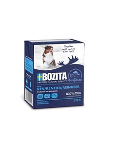 Кусочки в желе с олениной для собак 370 г Bozita
