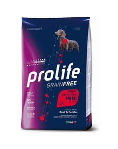 Grain Free Sensitive Mini корм для собак с говядиной и картофелем 0 6 кг Prolife