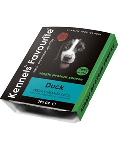 Влажный корм Kennels Favourite 100 Duck корм для собак с уткой 395 г Kennels` favourite