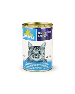 Cat Chunks Fish консервы для кошек всех возрастов с кусочками рыбы в соусе 400 г Chicopee