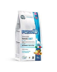Сухой корм Maxi Diet для взрослых собак крупных пород при аллергии из рыбы с микрокапсулами 12 кг Forza10