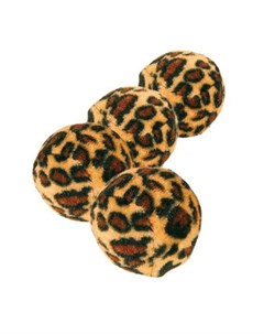 Набор мячиков для кошек Леопард Ф3 5 см 4 шт Trixie