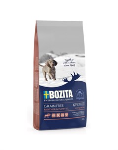 Grain Free Mother Puppy XL Elk 29 14 сухой корм беззерновой для щенков и юниоров крупных пород берем Bozita