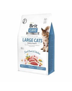 Сухой корм Care Cat GF Large cats Power Vitality для взрослых кошек крупных пород 400 г Brit*