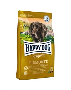 Сухой корм Supreme Sensible Piemonte для собак средних и крупных пород при пищевой аллергии и чувств Happy dog