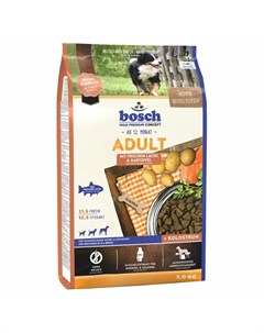 Сухой корм Adult для взрослых собак с нормальным уровнем активности с лососем и картофелем 3 кг Bosch