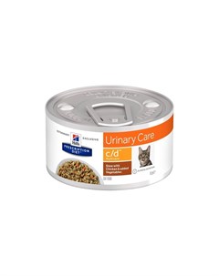 Prescription Diet Cat c d Multicare влажный диетический корм для кошек при профилактике мочекаменной Hill`s