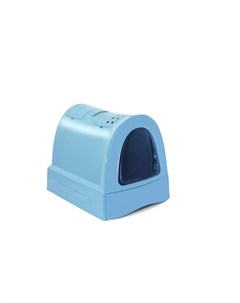 Туалет Zumac для кошек закрытый пепельно синий 40х56х42 5 см Imac