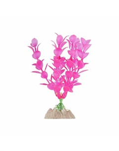 Растение для аквариума пластиковое флуоресцентное розовое 15 24 см Glofish