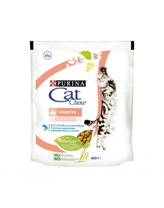Сухой корм для кошек с чувствительным пищеварением с высоким содержанием домашней птицы с лососем 40 Cat chow
