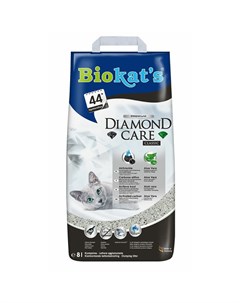 Diamond Care Classic наполнитель комкующийся с активированным углем 8 л Biokat's