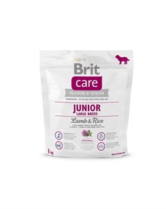 Care Junior Large Breed Lamb Rice полнорационный сухой корм для щенков крупных пород с ягненком и ри Brit*