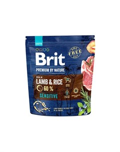 Premium By Nature Sensitive сухой корм для собак с чувствительным пищеварение с ягненком и рисом 1 к Brit*