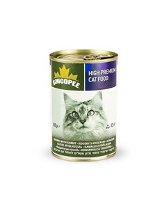 Cat Chunks Rabbit консервы для кошек всех возрастов с кусочками кролика в соусе 400 г Chicopee