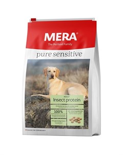Pure Sensitive Полнорационный сухой корм для взрослых собак с белком насекомых 4 кг Mera