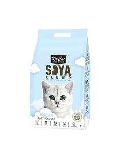 SoyaClump Soybean Litter Baby Powder соевый биоразлагаемый комкующийся наполнитель для котят с арома Kit cat