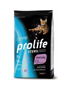 Sterilised Mature сухой корм для пожилых кошек с говядиной и рисом 0 4 кг Prolife