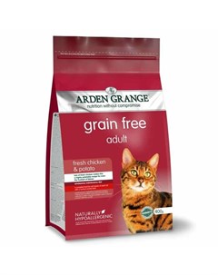 AG Adult Cat GF Корм сухой беззерновой для взрослых кошек с курицей и картофелем 0 4 кг Arden grange