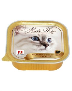 MurrKiss влажный корм для котят мусс с индейкой и телятиной в ламистерах 100 г Зоогурман
