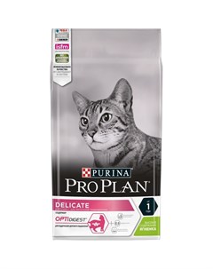Delicate сухой корм для кошек с чувствительным пищеварением с высоким содержанием ягненка 1 5 кг Pro plan
