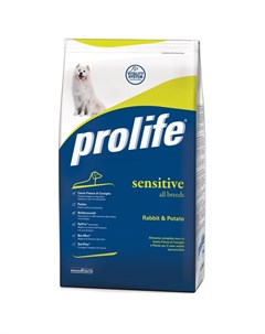Dog Adult Sensitive сухой корм для гиперчувствительных собак с кроликом и картофелем 3 кг Prolife