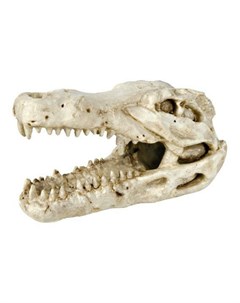 Грот для аквариума череп крокодила 14 см пластиковый Trixie