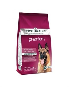 Adult Premium сухой корм для взрослых собак всех пород с курицей Arden grange