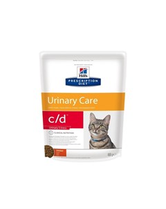 Prescription Diet Cat c d Stress Urinary Care сухой корм для кошек для профилактики и лечения мочека Hill`s
